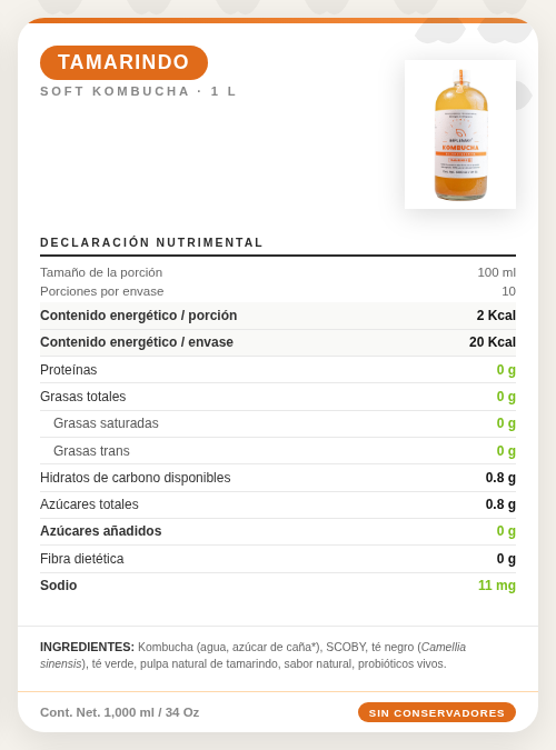KOMBUCHA BEPLENARY DELICIOSA 1 L